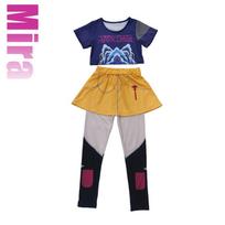 Vaikiški demonų kostiumai K-Pop Mira Rumi Zoey Hunters Cosplay kostiumas mergaitei Helovino scenos rašto vaidmenų žaidimo drabužiai 110 CM