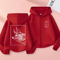 Anime Chainsaw Man Hayakawa Aki Fox Devil Kon Zipper Hoodie Men Women Manga Oversized Zip Up Jacket Male Vintage Casual Hoodies L raudona