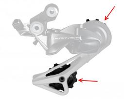 Galinio pavarų perjungėjo ratukų komplektas Shimano RD-R9100