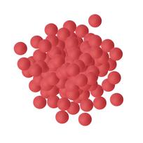 150 vnt. 40 mm pramoginiai stalo teniso kamuoliukai Ping Pong kamuoliukai mokyklos žaidimams Karnavalo veikloms Šventės dekoravimui Vidaus ir lauko raudona