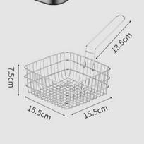 Stainless Steel Portable Deep Fryer with Oil Filter Basket for Indoor/Outdoor Use