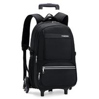 Mokyklinė rankinė su ritininiu mokiniu kuprinė 6 ratai (34*24*50cm)ZRY8137 juoda