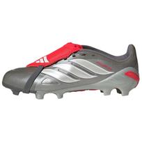 adidas Predator League Fold over Tongue FG Iron Metallic Zero Metallic Lucid Red Unisex sportbačiai pilki JS0426 40⅔