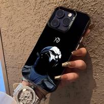 W-Weeknd XO dainininko telefono dėklas, skirtas iPhone 16,15,14,13,12,11,Pro,XS,Max,Plus,Mini,SE, juodas, saldainio matinės tekstūros, atsparus smūgiams dangtelis iPhone11