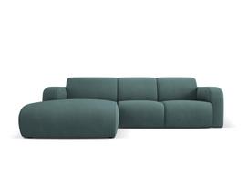 Kairinė sofa Windsor & Co Lola, 250x170x72 cm, šviesiai žalios spalvos