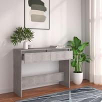 Konsolinis staliukas, betono pilkas, 100x35x76,5cm, MDP, Pilka