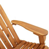 vidaXL Sodo adirondack suoliukas, 126cm, akacijos medienos masyvas