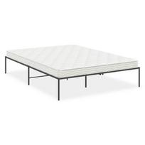 vidaXL Metalinis lovos rėmas, juodos spalvos 150x200 cm