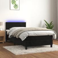 Lova vidaXL, 90x190 cm, juoda