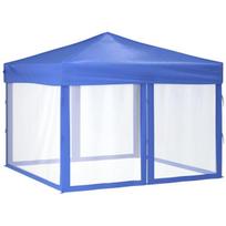 Proginė palapinė su šoninėmis sienomis, 3x3m, mėlyna