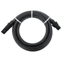 vidaXL Siurbimo žarna su PVC jungtimis, juodos spalvos, 1", 4m, PVC