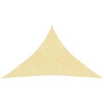 vidaXL Uždanga nuo saulės, smėlio, 3,5x3,5x4,9m, HDPE, 160g/m², Kreminė spalva