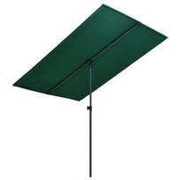 Lauko skėtis su aliuminio stulpu vidaXL, 180x130 cm, žalias