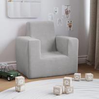 Vaikiška sofa vidaXL, šviesiai pilka