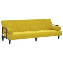 Sofa-lova su porankiais vidaXL, geltona