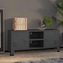 vidaXL Televizoriaus spintelė, antracito spalvos, 105x35x42cm, metalas, Antracito