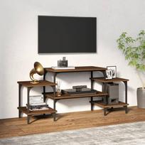 vidaXL Televizoriaus spintelė, ruda ąžuolo, 117x35x52cm, mediena