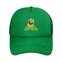 Kermit The Frog Mesh Baseball Caps Snapback Fashion Baseball Hats Breathable Casual Casquette Outdoor Unisex One Size
