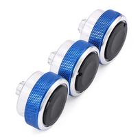 3 vnt. automatinio oro kondicionavimo šildymo valdymo jungiklio rankenėlė kintamosios srovės rankenėlė, skirta Ford Focus 2 MK2 Focus 3 MK3 Mondeo mėlyna