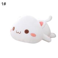 Kawaii gulinčios katės gyvūno lėlės pliušinės kimštos nugaros pagalvės pagalvėlės vaikams žaislų dovana 50cm3# gray
