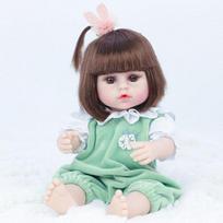 Realistiškos Reborn Baby Dolls 16 colių tikroviškos sveriamos mergaitės lėlės su sijonu ARBA triušio pliušinis žaislas, supjaustytas meškučiu, dovanų rinkinys vaikams nuo 3 metų G