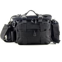 Žvejybos reikmenų krepšys Žvejybos įrankių laikymo krepšys Organizatorius Juosmens krepšys Messenger Bag Rankinė juoda