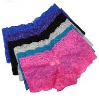 Moteriški Bokseriai Apatiniai Seksualūs Nėriniai Prancūziškos Kelnaitės Šortai Boyshort Moteriški Knickers Intymus apatinis trikotažas ML XL XXL 6 vnt. M