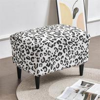 „Leopard Print Wing“ kėdės užvalkalas Elastinis „Spandex“ fotelio užvalkalas, apsaugantis nuo nešvarumų, plaunamas baldų apsaugas Osmanų užvalkalas Namų dekoras
