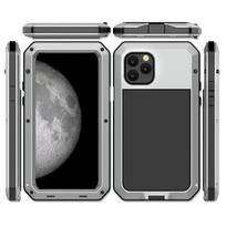 Prabangus 360 visiškai apsaugotas metalinis aliuminio telefono dėklas, skirtas iPhone 14 12 Pro 11pro Max Xs Max Xr X 14plus smūgiams atsparus dangtelis For iPhone 14pro max sidabras