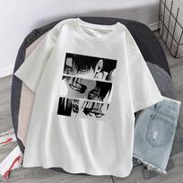 Moteriški marškinėliai japoniški Anime Attack On Titan Levi Ackerman Eye Punk Tops Vasaros Harajuku Oversized Gothic Marškinėliai trumpomis rankovėmis S balta