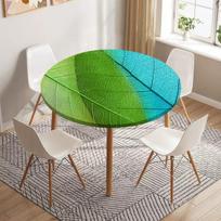 Skeleto lapai, apvali, apvali staltiesė, vandeniui atspari valgomojo stalo dekoravimo priedai Klasikinio rašto stalo dangtis Virtuvės dekoras diameter 60cm