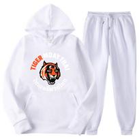 Tiger Muay Thai Fighting Club Spausdinti vyriškų sportinių kostiumų rinkinys Kasdienis džemperis + kelnės 2 vnt. Komplektai Didelis megztinis Madingi vyriški drabužiai XXL