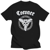 Vyrai Moterys Nauja Populiari CORONER Grupės Unisex Juodi Marškinėliai Dydis S-3XL 4XL