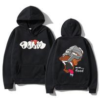 Mf Doom Hoodie Vyriški Moteriški Laisvalaikiai Unisex Streetwear Madingi gobtuvai Rudens žiemos drabužiai Ilgomis rankovėmis megztiniai megztiniai S juoda