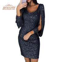 Suknelė blizgučiai Blizgučiai Mini Blizgučiai Moteriška Suknelė pasimatymams XXXXXL juoda