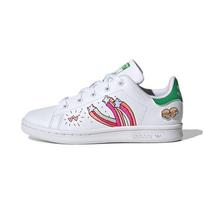 Adidas Stan Smith C Merginos Valdo - Balti Vaikų Sportbačiai Debesėlio Baltumo Ryškiai Žali FX5977 29