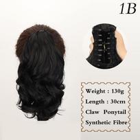 MISS WIG sintetinis trumpų bangų Claw arklio uodega plaukų priauginimas šviesiaplaukis arklio uodega moterims kasdienis vakarėlis 30cm