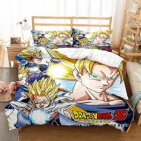 Dragon Ball antklodės lovatiesė 3D skaitmeninis spausdinimas patalynės reikmenys, dviejų dalių trijų dalių rinkinys, keturių dalių namų apyvokos reikmenys 135X200cm  2PC