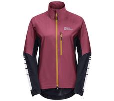 Jack Wolfskin Morobbia 2.5l Jkt W - moteriška dviračių striukė nuo lietaus raudona 1115561-2198 ORIGINALAS S raudona