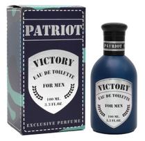 VICTORY Perfume vyriškas tualetinis vanduo PATRIOT, pagamintas Prancūzijoje 100 ML mėlyna/juoda
