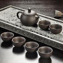 Yixing purpurinio smėlio arbatos rinkinys juodos/raudonos keramikos Kung Fu arbatinukas rankų darbo arbatinukas Gaiwan Tureen arbatos ceremonija (Neįtraukite akmens stalo) see chart3