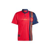 Adidas Ispanija 1996 Namų marškinėliai Kultūriniai Laisvalaikio Sportiniai Trumpomis Rankovėmis Vyriški Viršutiniai Drabužiai Tamsiai Raudoni IT7754 XL