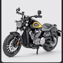 1/12 mastelio lieto metalo BENDA Chinchilla 300 motociklo modelis, simuliacinis lydinio motociklas, žaislai, dovana berniukams, miniatiūrinis automobilis, žaislai vaikams 1/12-Size:17.5*10.5*7.5cm geltona/juoda