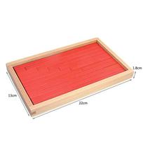 Mažo dydžio Montessori matematikos žaislas mėlynos ir raudonos lazdelių dėžutės raudonos lazdelės skaitmeninis 1-10 su medinės dėžutės žaislais ankstyvojo mokymosi vaikams