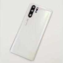 Skirta „Huawei P30 Pro OEM A+“ naujojo akumuliatoriaus dangčio kietojo galinio dangčio durelių galinio korpuso skydui + fotoaparato rėmo objektyvui + lipniam LOGO perlų baltos spalvos