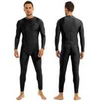 Berniukų Vyrų Aukštu Kaklu Pilno Kūno Unitard Spandex Zentai Kostiumai Bodysuit M juoda