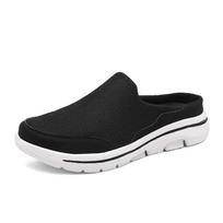 Vyriški Loafers Mule Pusiniai sportbačiai, Laisvalaikio vaikščiojimo batai lauke, Sportbačiai be nugarų, Batai be nugaros 35 juoda