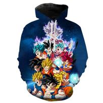 Pagal jūsų pasirinkimą Džemperiai Nauji Anime Džemperiai Vyrams Moterims Goku Kasdieniai Berniukų Mergaičių Individualūs 3D Spaudos Užtraukiami Paltai Viršūnės Gatvės drabužiai 100