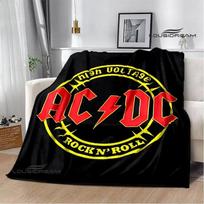 Roko grupė AC/DC retro spausdinta antklodė Flange šilta antklodė pikniko antklodė cubre cama antklodė lovos pamušalai Gimtadienio dovana 30x40in