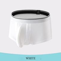 Nauji vyriški apatiniai „Ice Silk Cool“ didelio dydžio „Boxer“ kvėpuojančios apatinės kelnės vyrams M balta